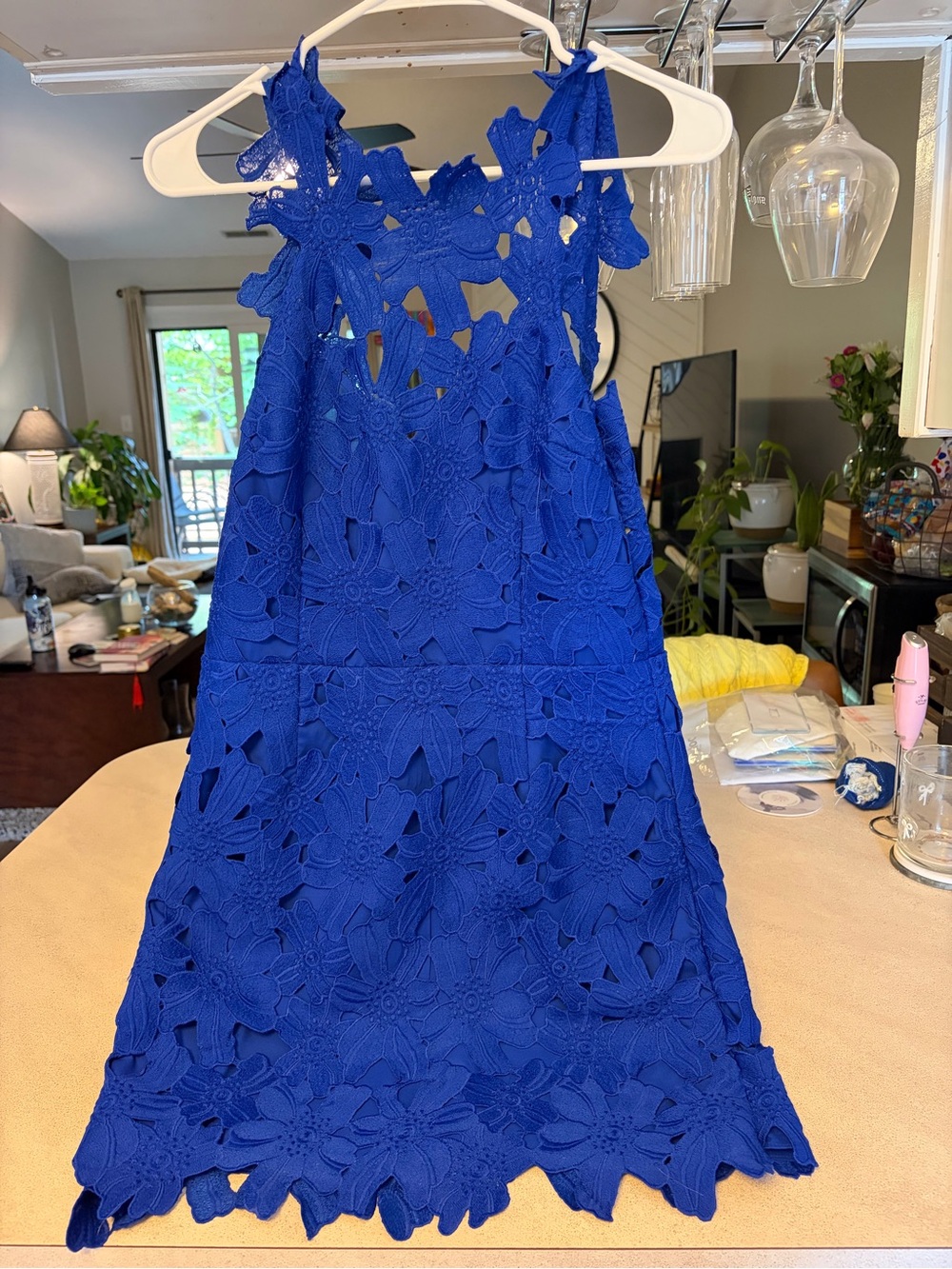 SAYLOR Cobalt Blue Lace Dress